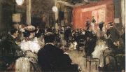 Thomas Fogarty Cabaret performers oil painting
